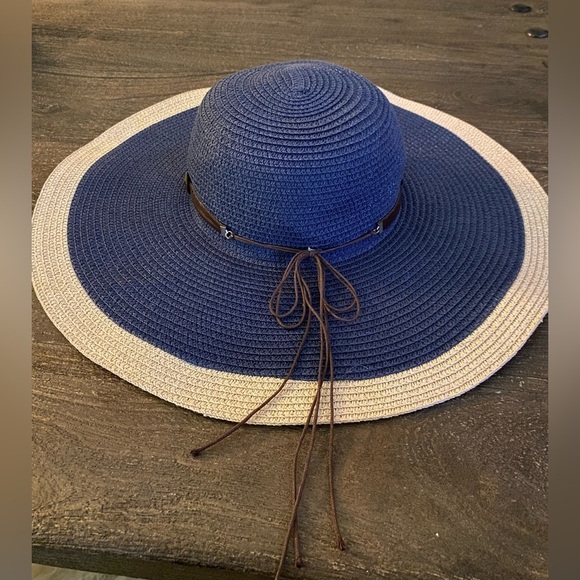 Lucky 7 Wide Brim Sun Hat OS - Picture 1 of 5